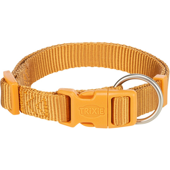 Trixie Zgardă Premium pentru Câini, M-L: 35–55 cm / 20 mm, Galben Curry